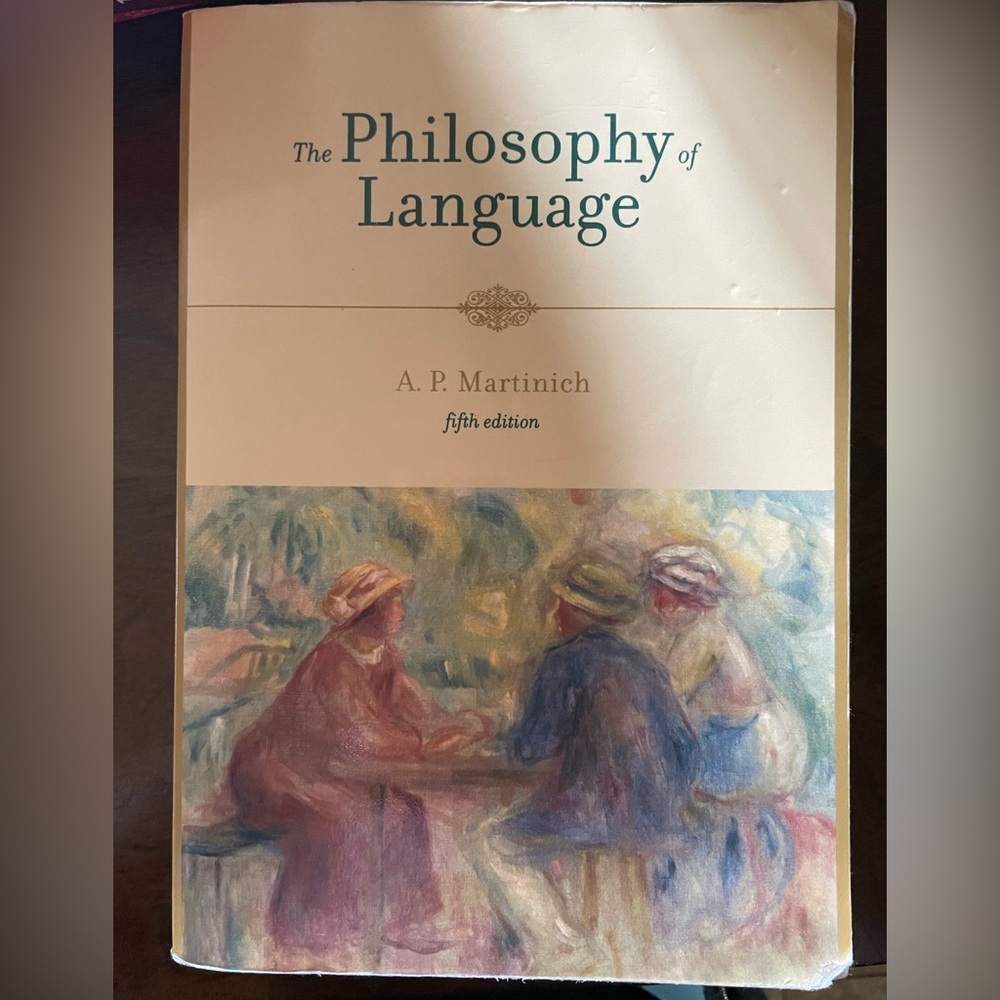 The Philosophy of Language Textbook